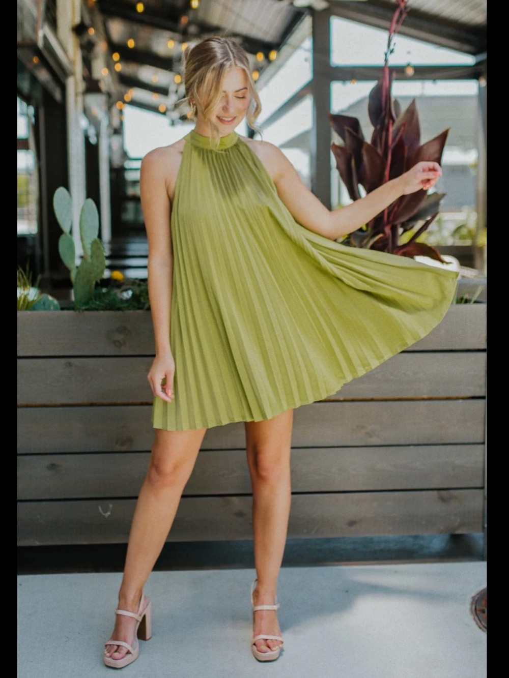 NWT Pleated Mini Dress